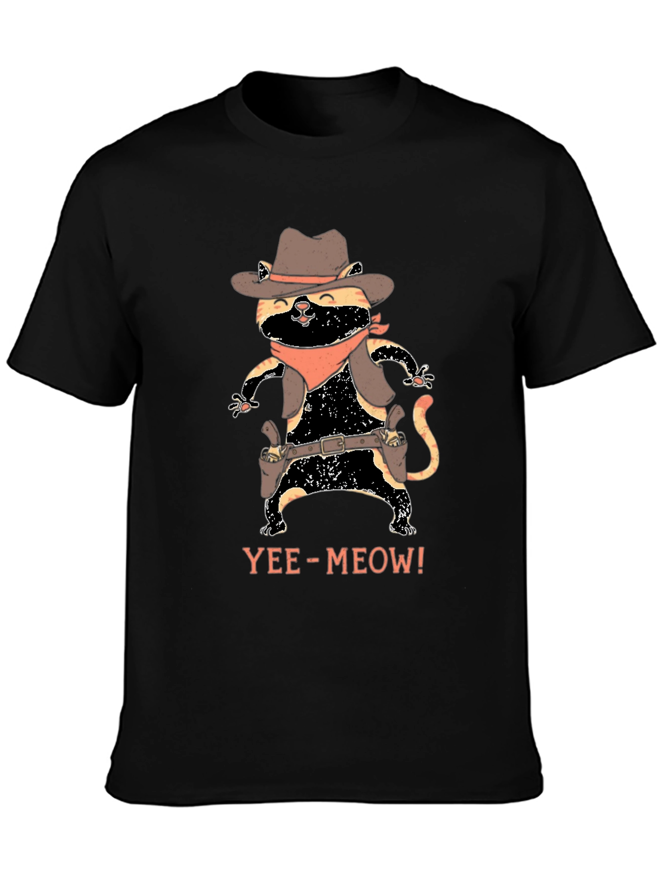 Cowboy Cat Graphic Tee - Yee-Meow!