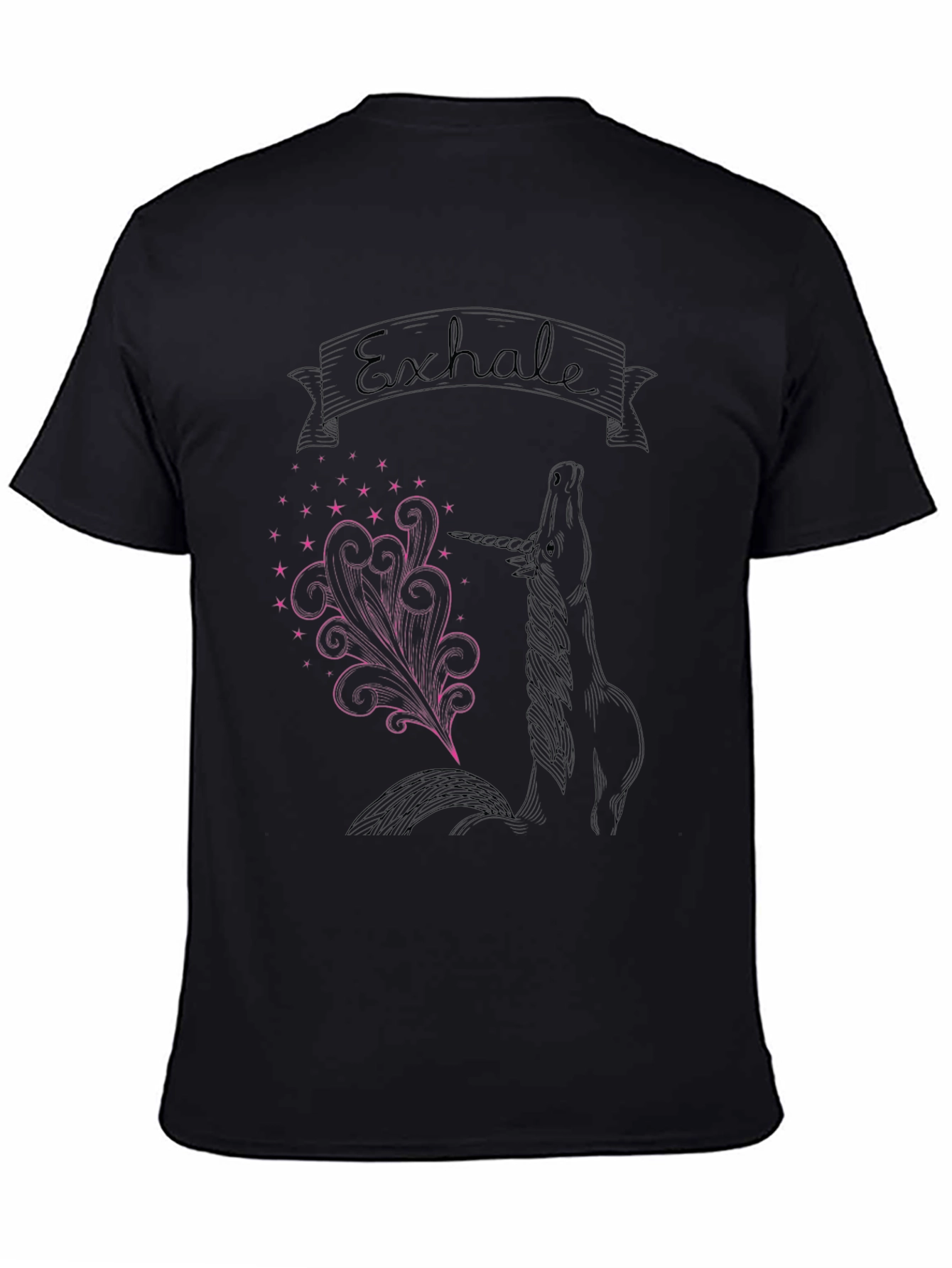 Exhale Unicorn Graphic T-Shirt - Relax & Dream