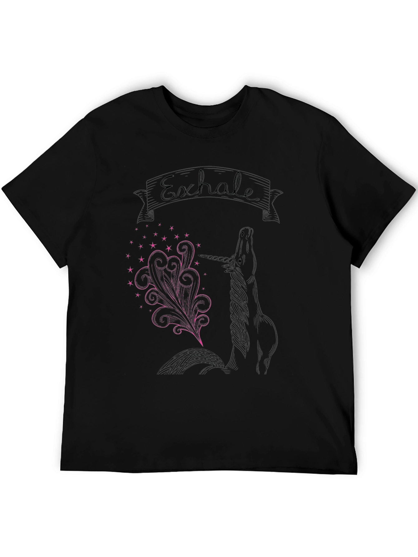 Exhale Unicorn Graphic T-Shirt - Relax & Dream
