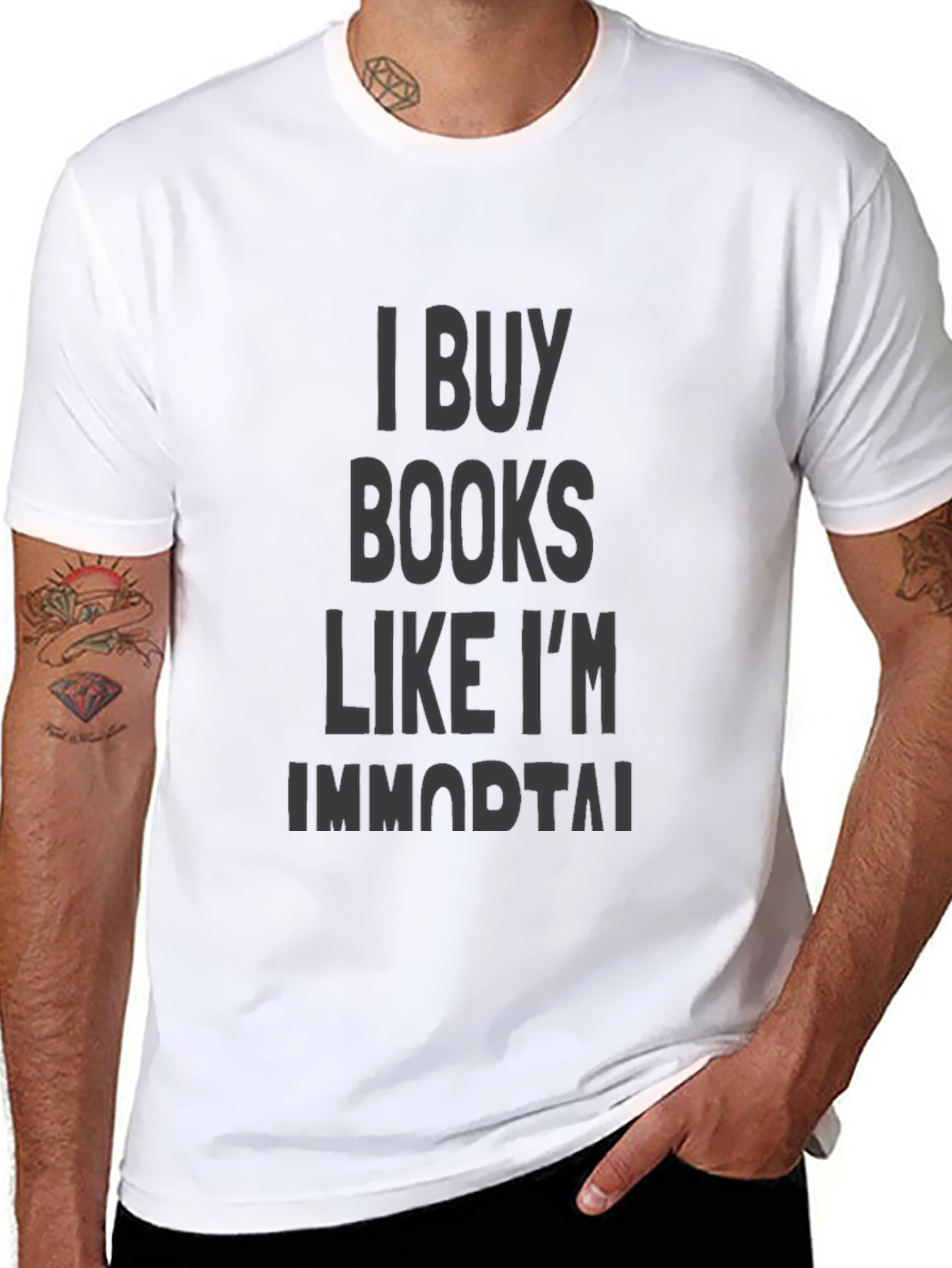 I Buy Books Like Im Immortal Black T-Shirt