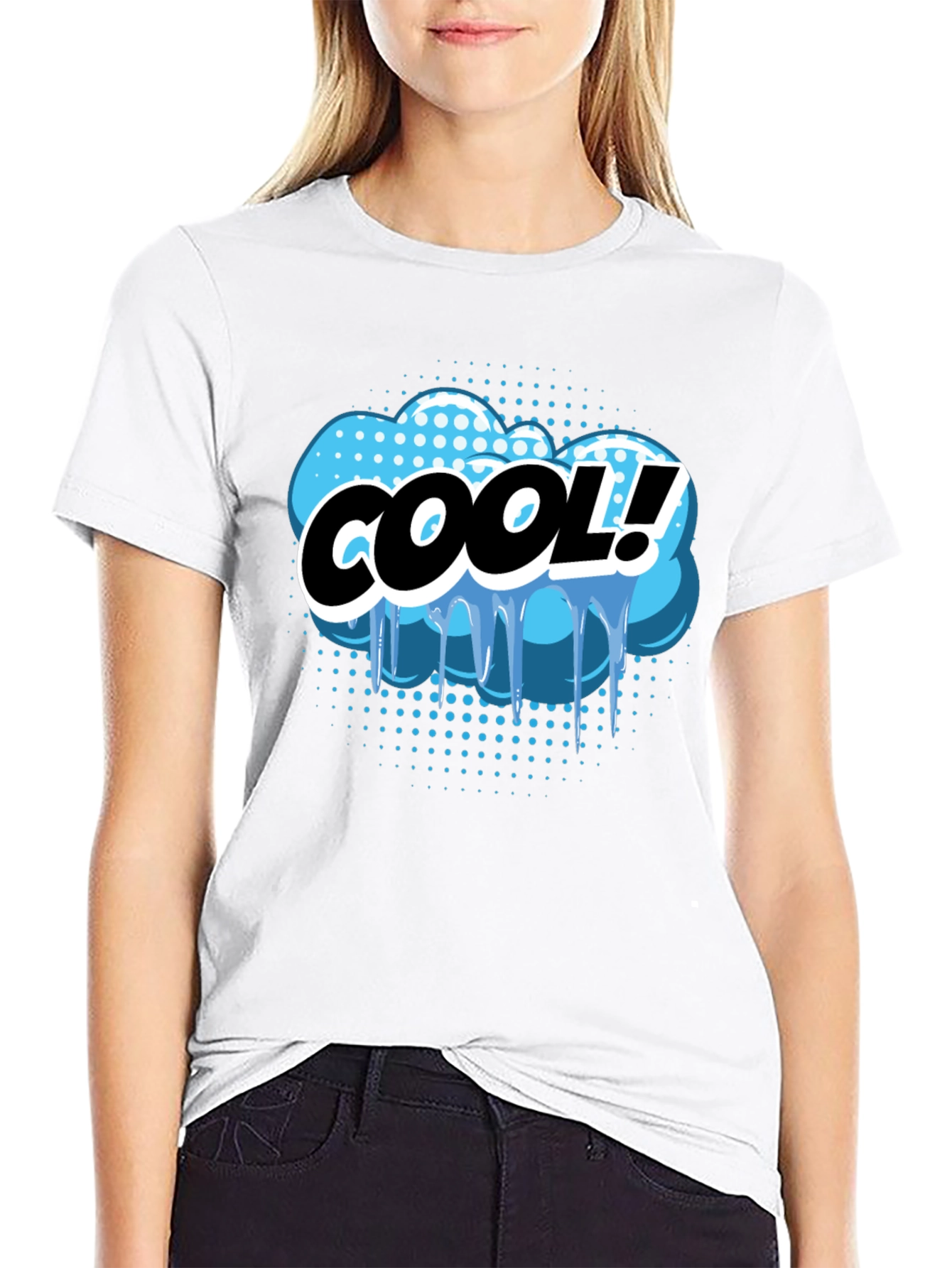 Cool Graphic Print Black T-Shirt