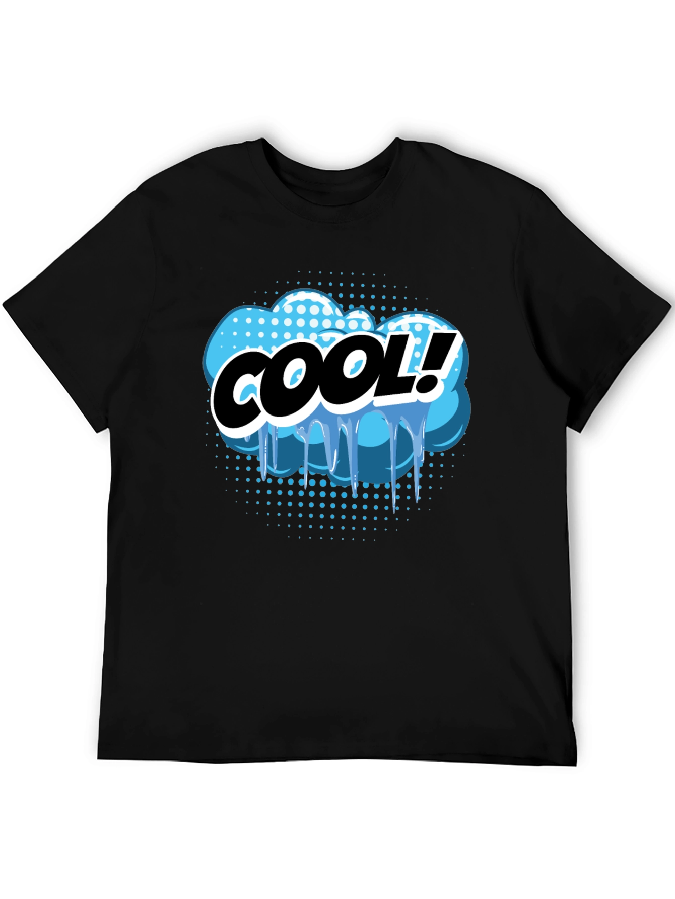 Cool Graphic Print Black T-Shirt