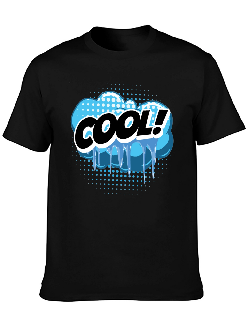 Cool Graphic Print Black T-Shirt