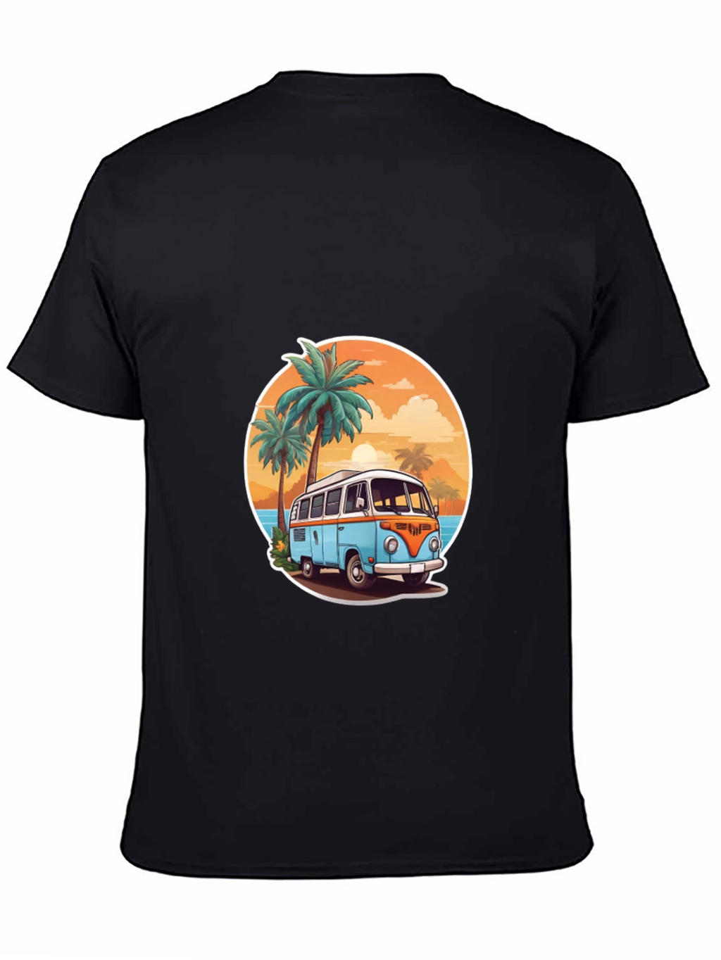 Retro Beach Van Graphic Tee - Summer Vibes T-Shirt