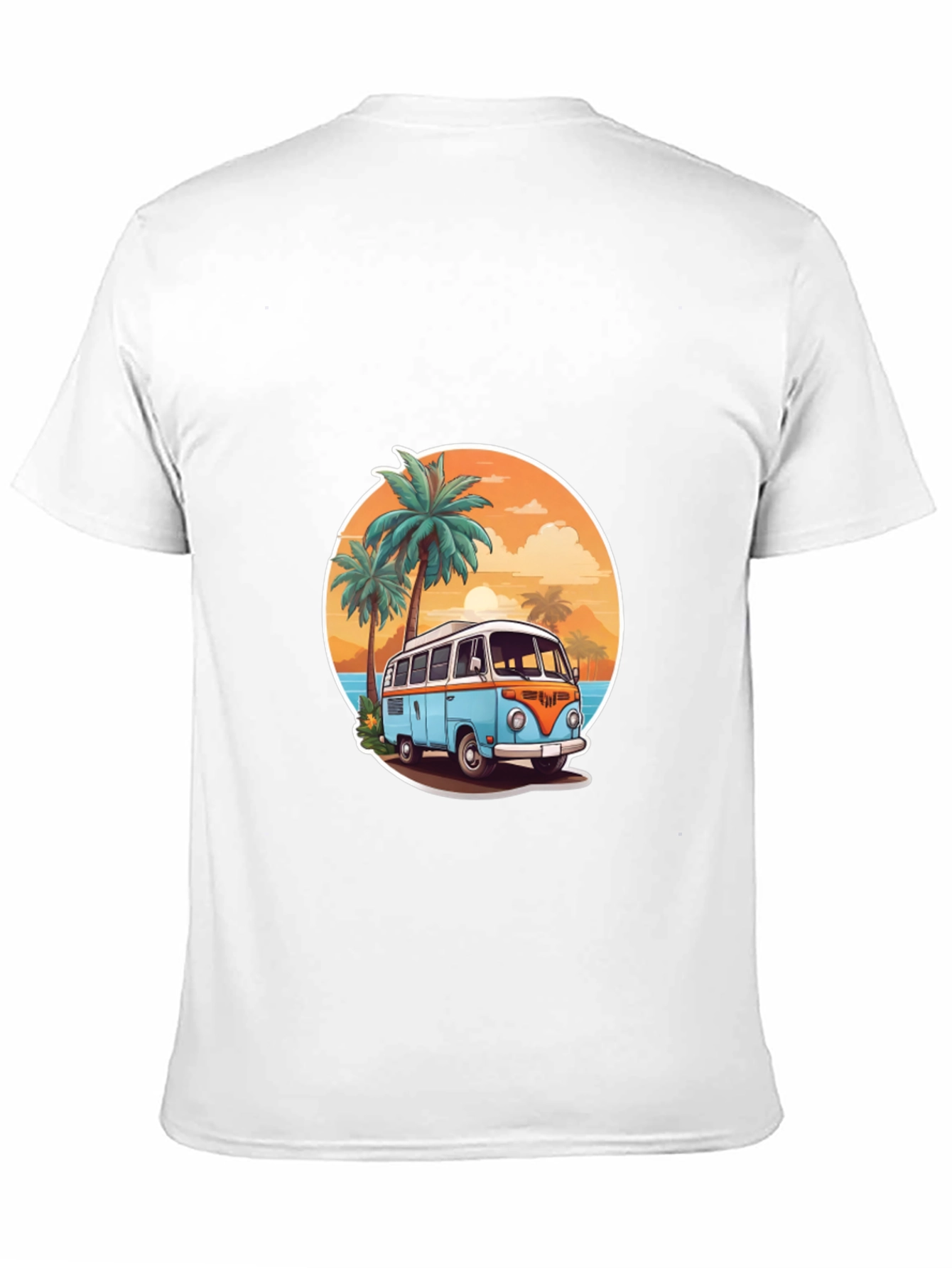 Retro Beach Van Graphic Tee - Summer Vibes T-Shirt