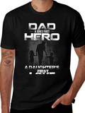 Dad A Sons First Hero T-Shirt Fathers Day Gift