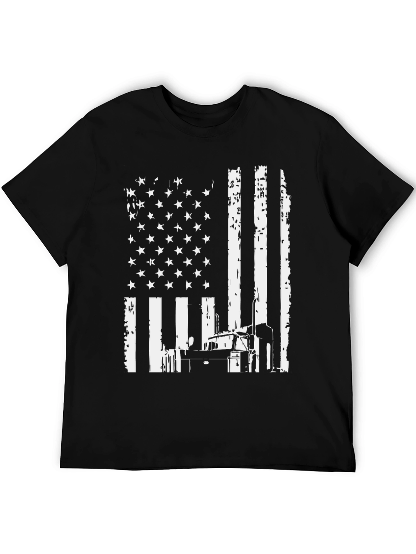 American Flag Trucker T-Shirt