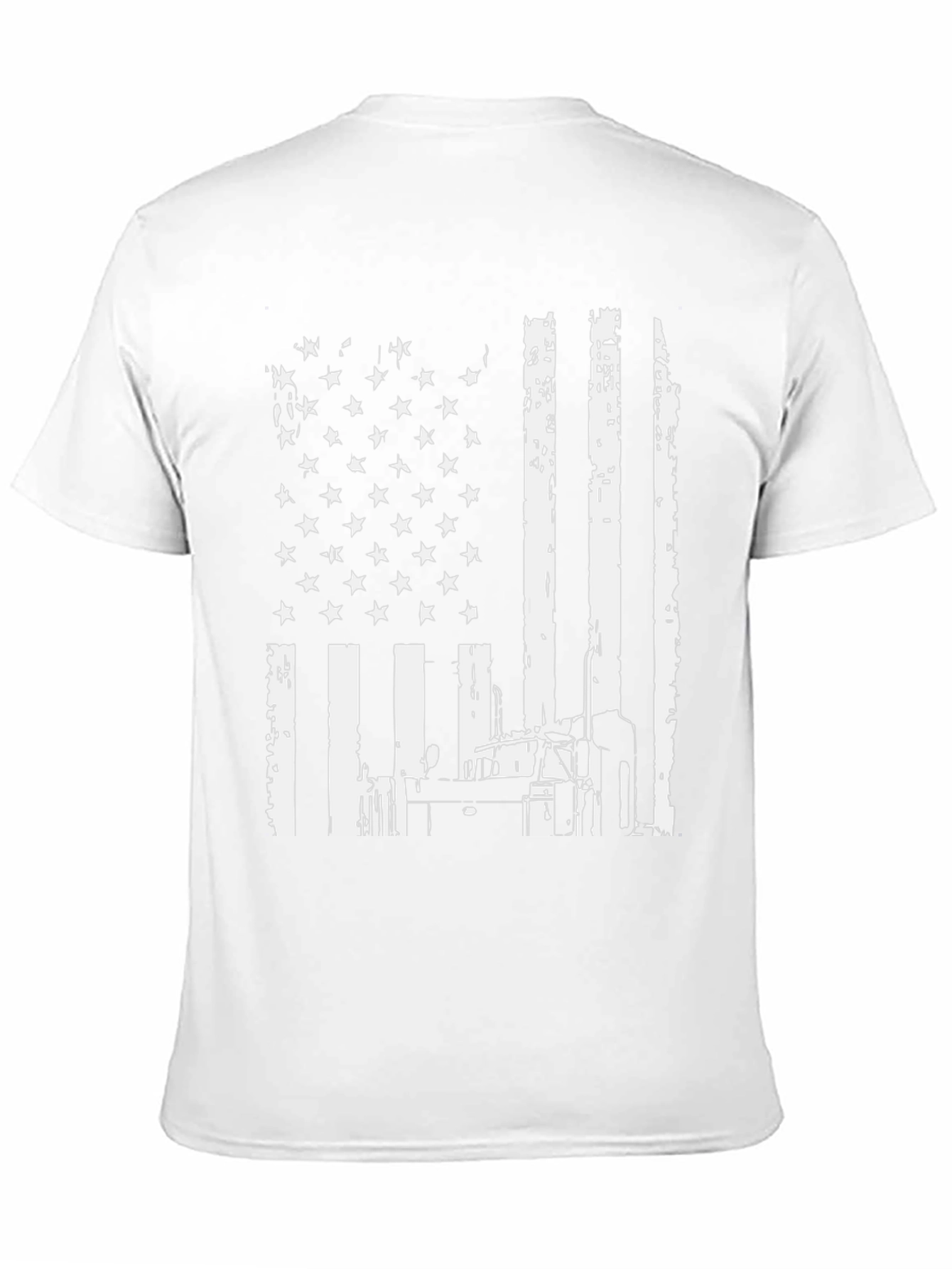 American Flag Trucker T-Shirt