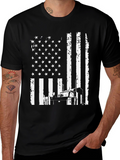 American Flag Trucker T-Shirt