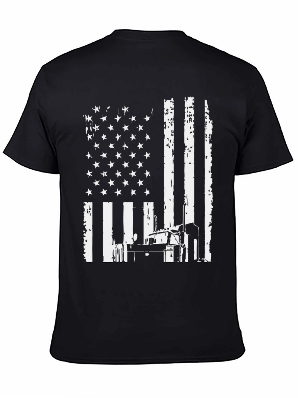 American Flag Trucker T-Shirt