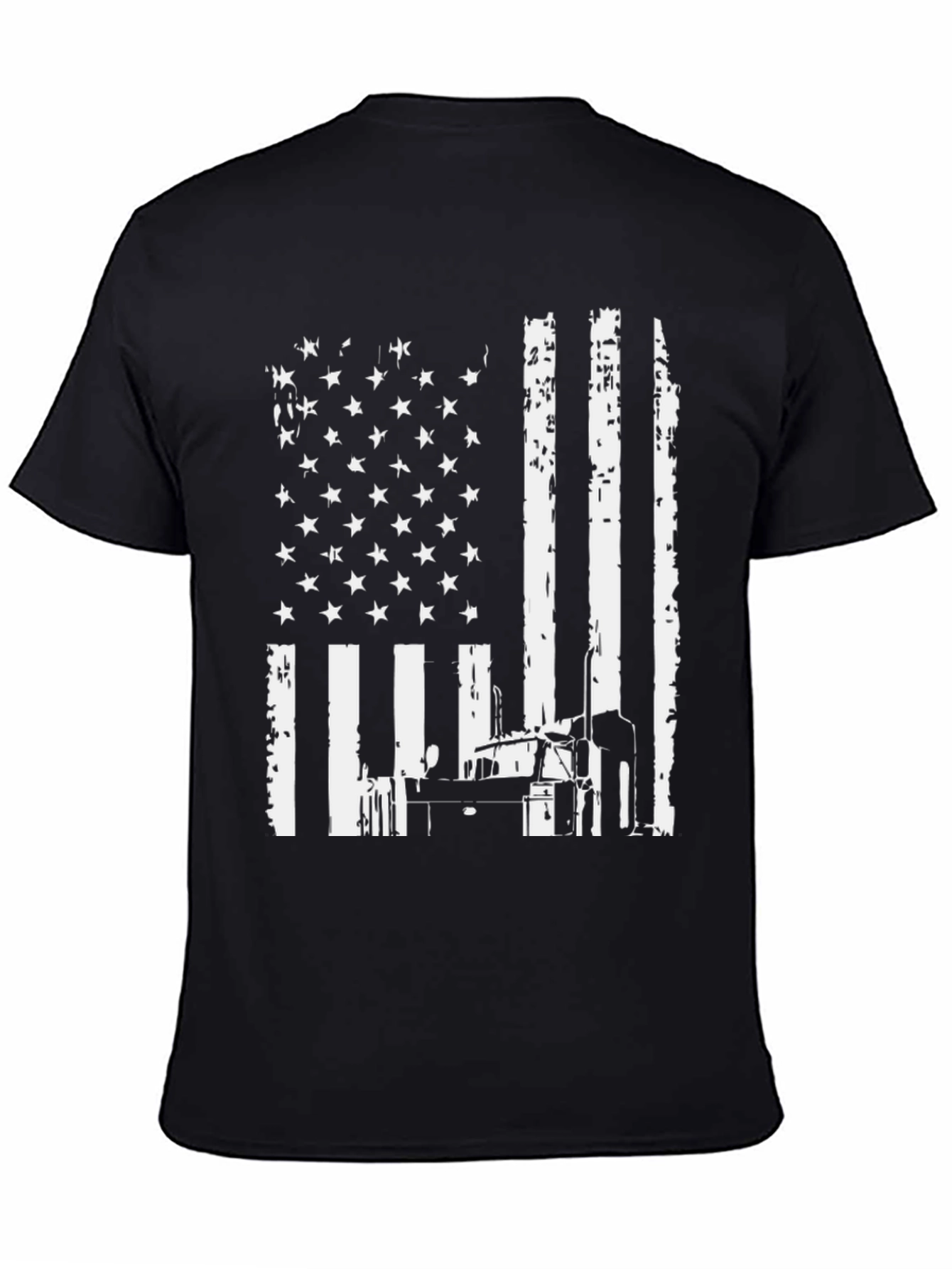 American Flag Trucker T-Shirt