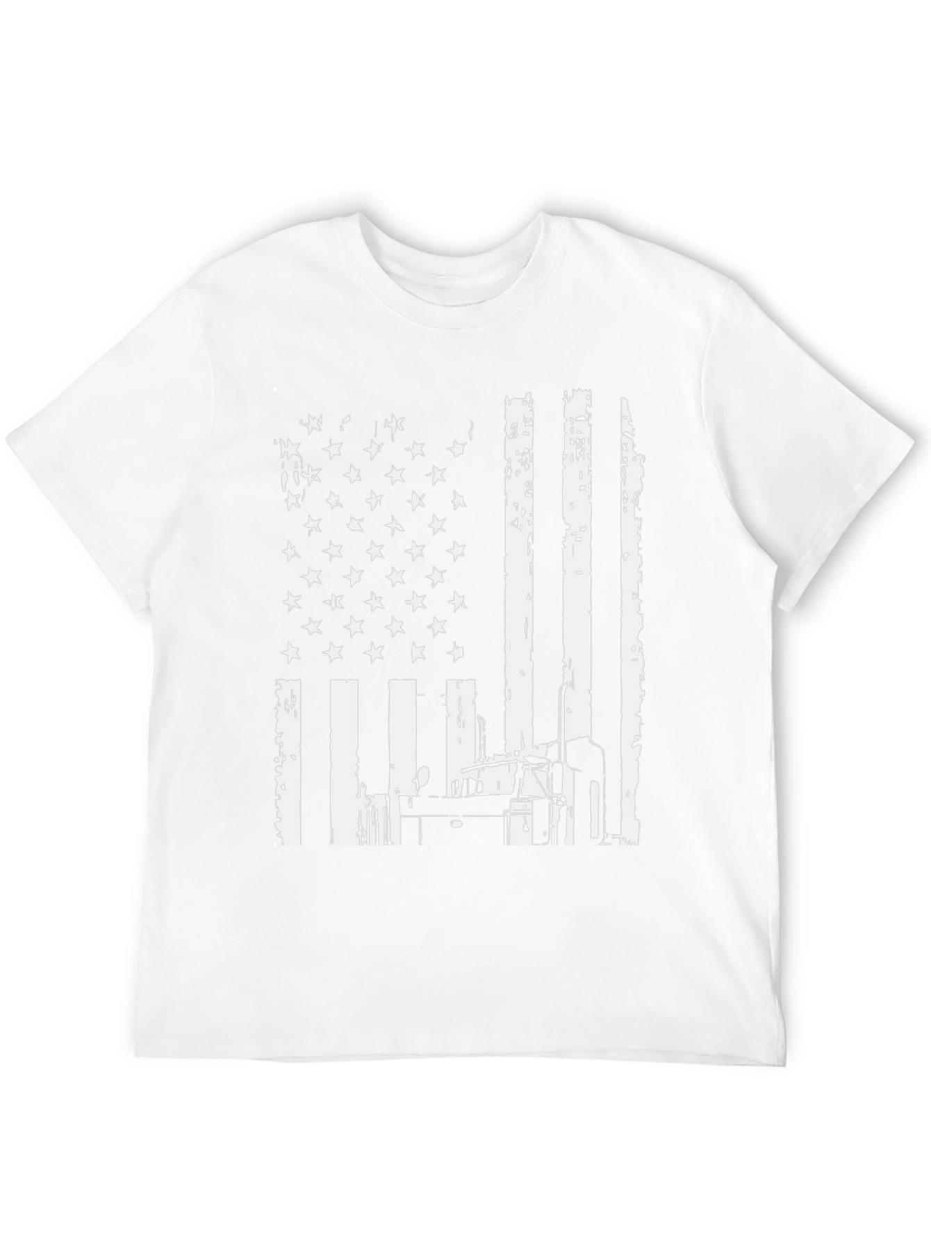 American Flag Trucker T-Shirt