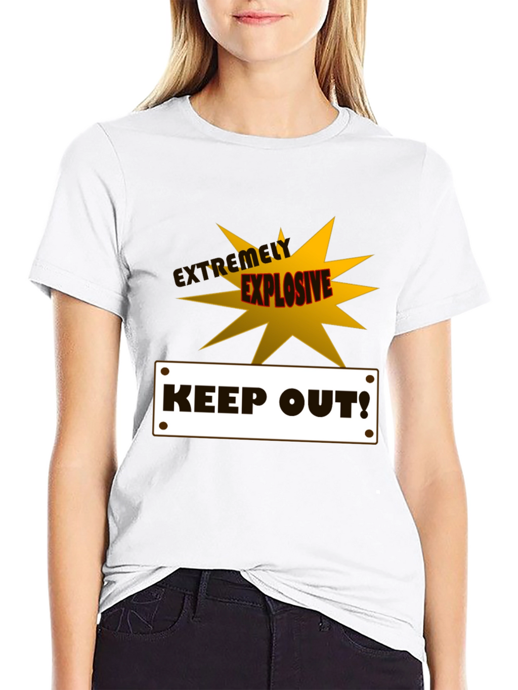 Extremely Explosive Keep Out! Graphic T-Shirt