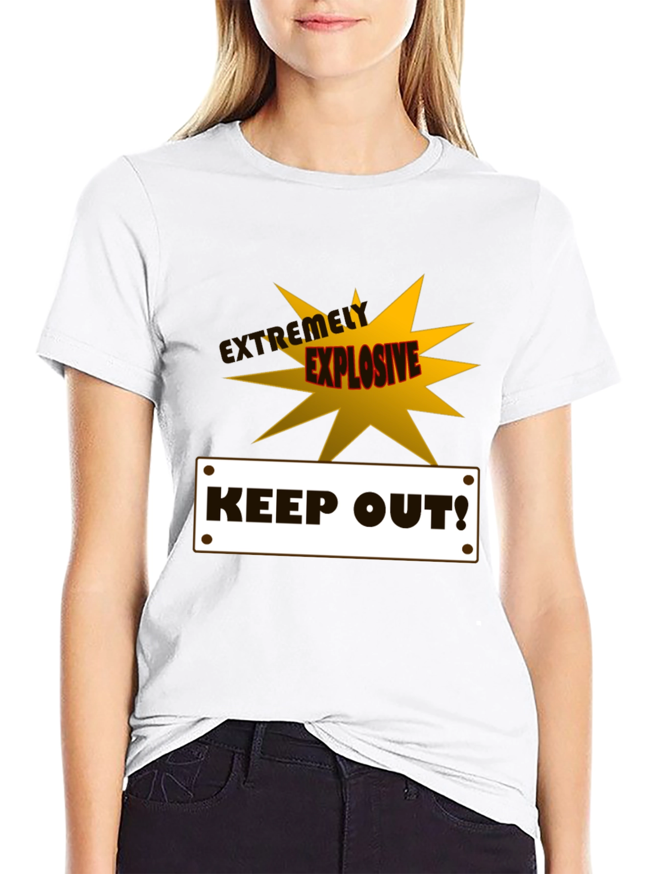 Extremely Explosive Keep Out! Graphic T-Shirt