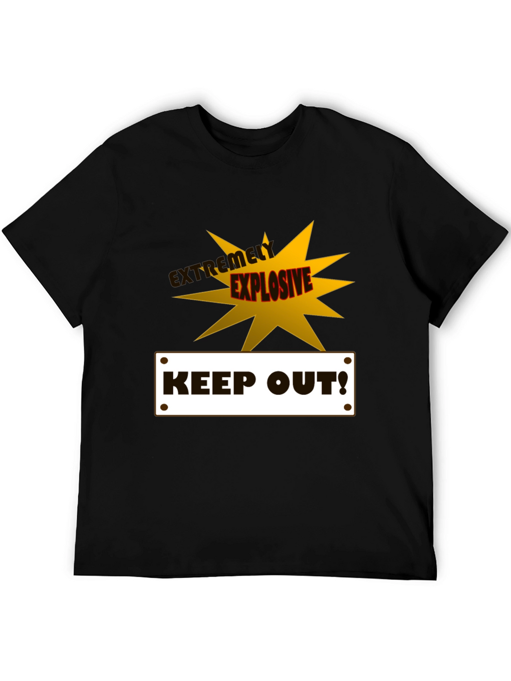 Extremely Explosive Keep Out! Graphic T-Shirt