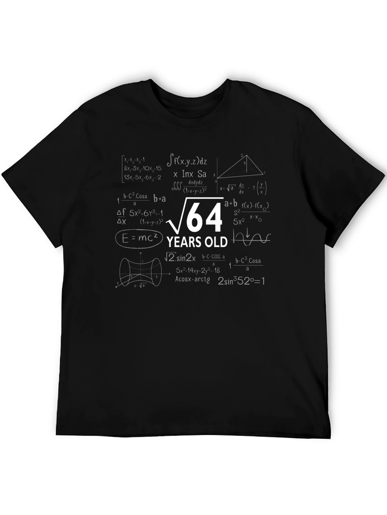 Funny 64 Years Old Math Formula T-Shirt