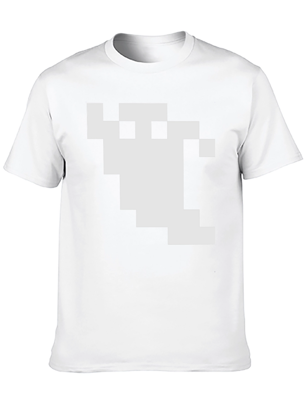Pixel Ghost Graphic Black T-Shirt