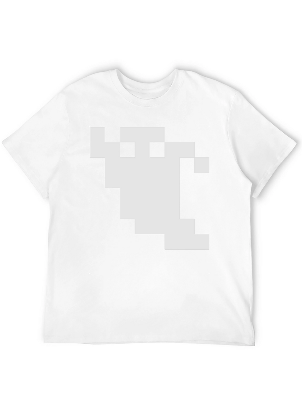 Pixel Ghost Graphic Black T-Shirt