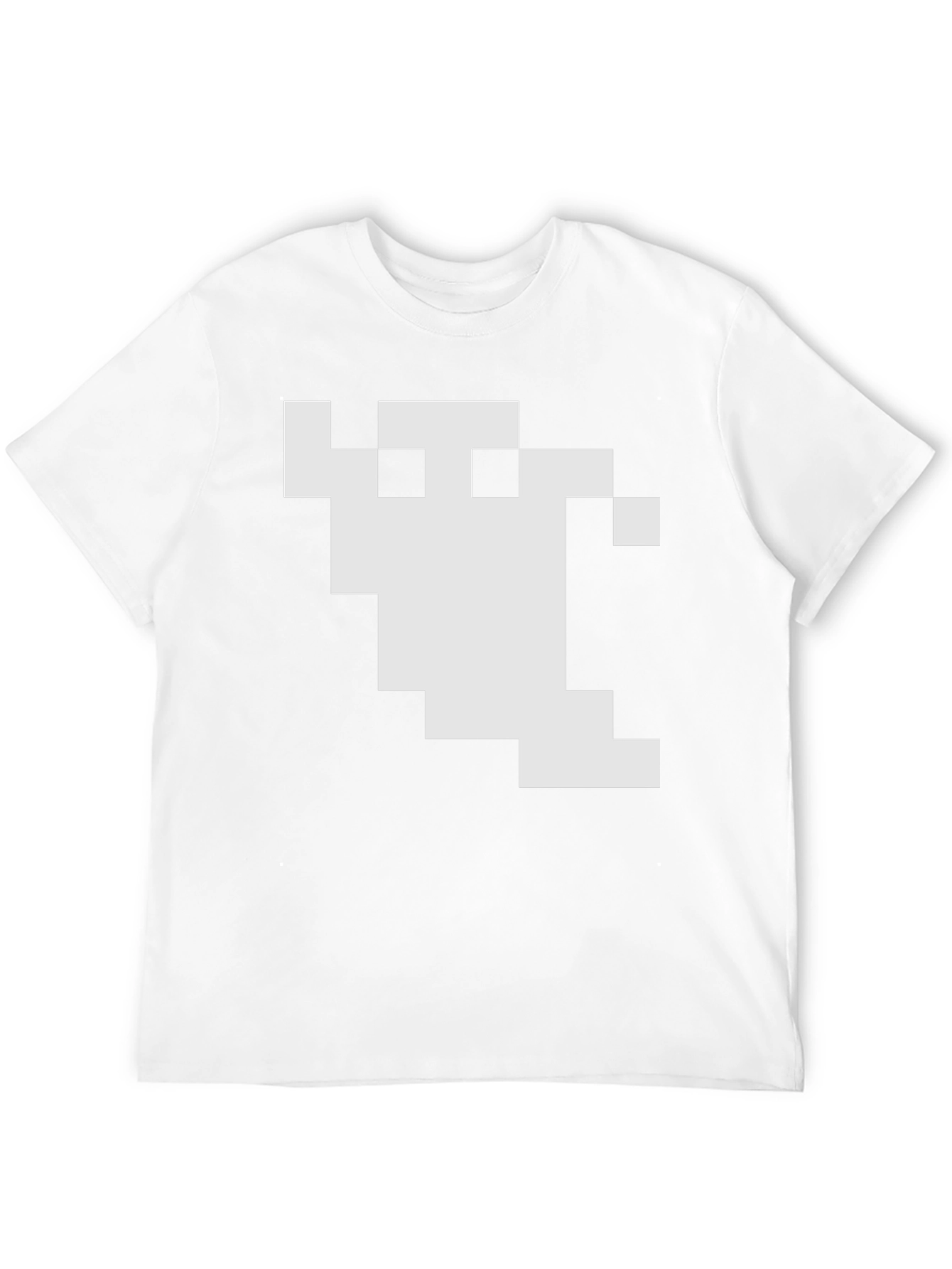Pixel Ghost Graphic Black T-Shirt