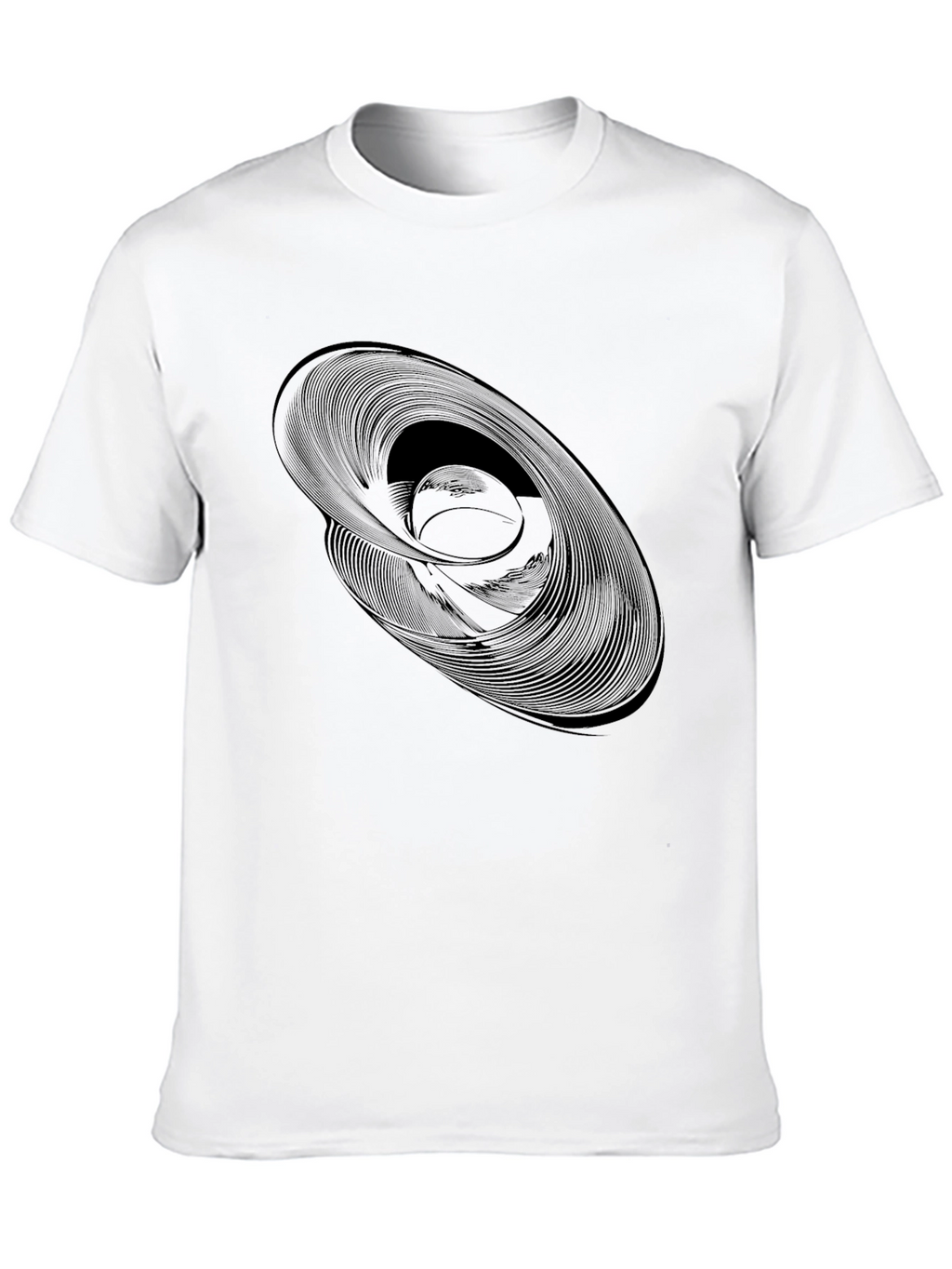 Abstract Swirl Graphic Tee - Modern Style