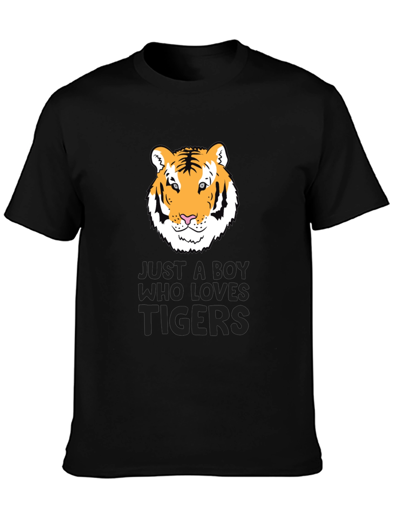 Tiger Lover Graphic Tee - Just a Boy Who Loves Tigers