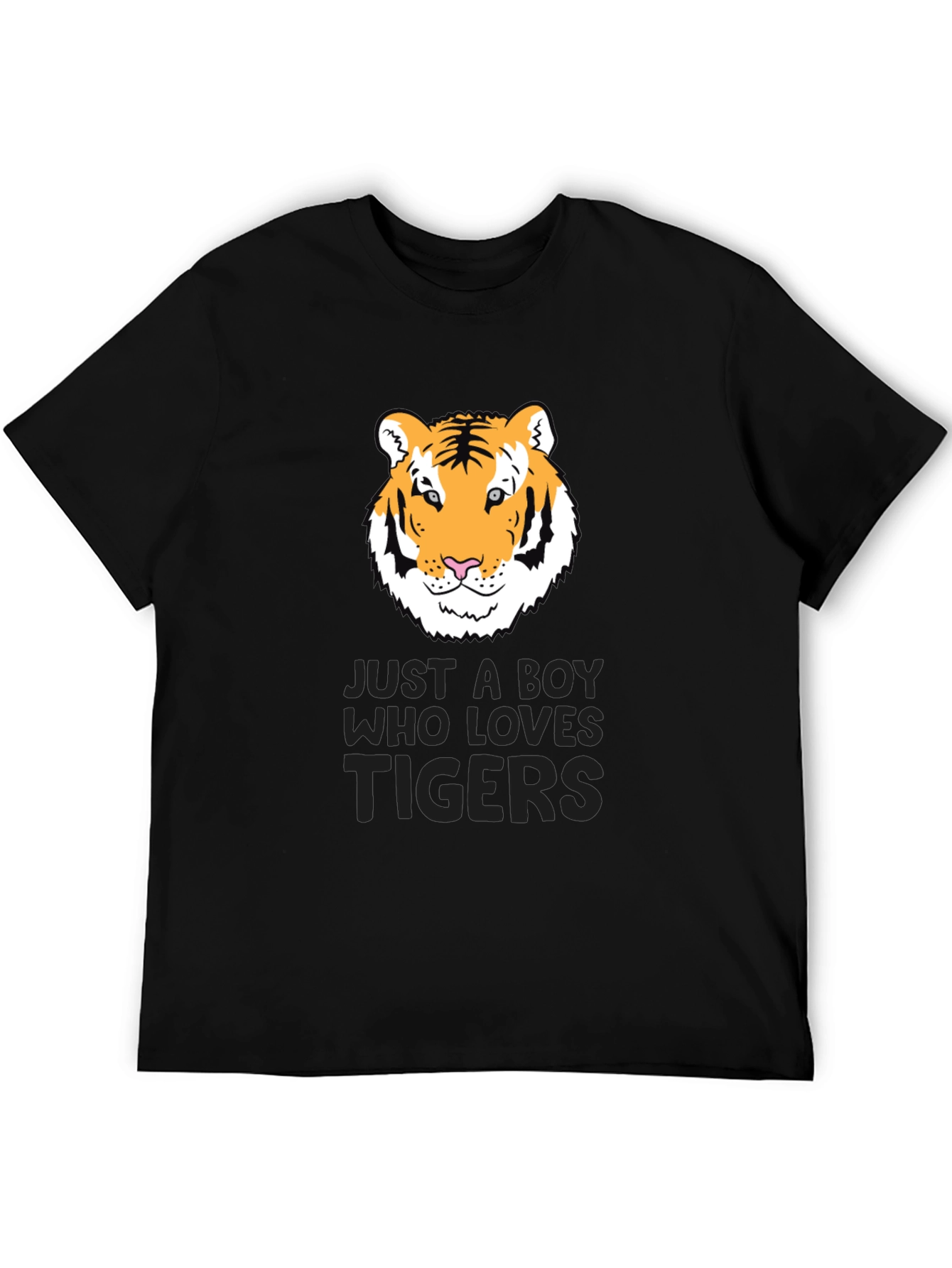 Tiger Lover Graphic Tee - Just a Boy Who Loves Tigers