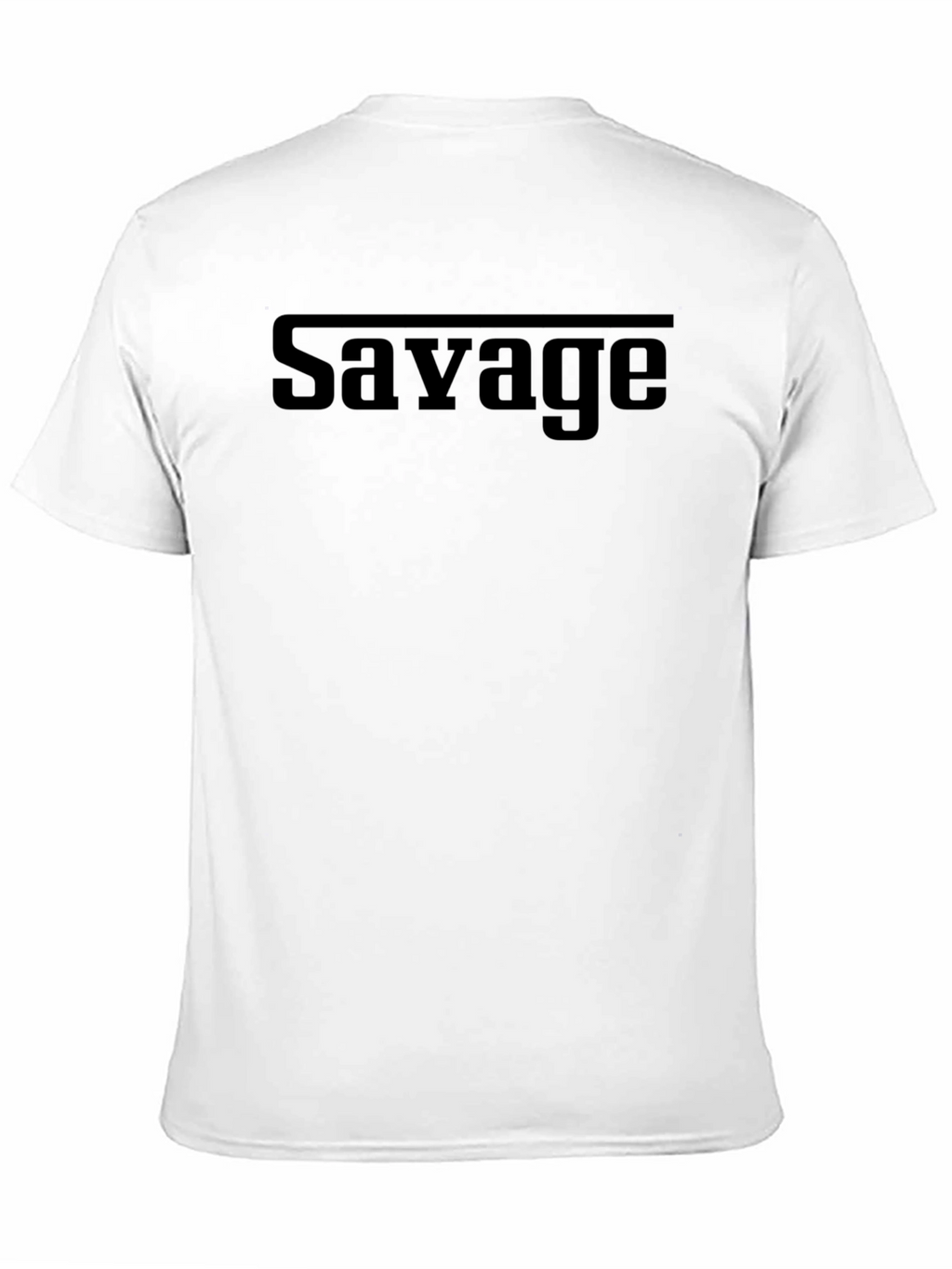 Savage Graphic Tee - Black Cotton Blend T-Shirt