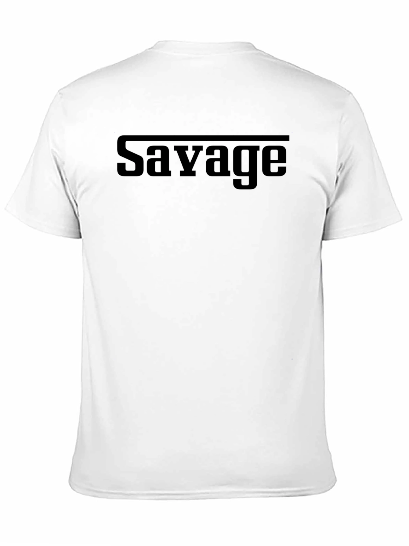 Savage Graphic Tee - Black Cotton Blend T-Shirt