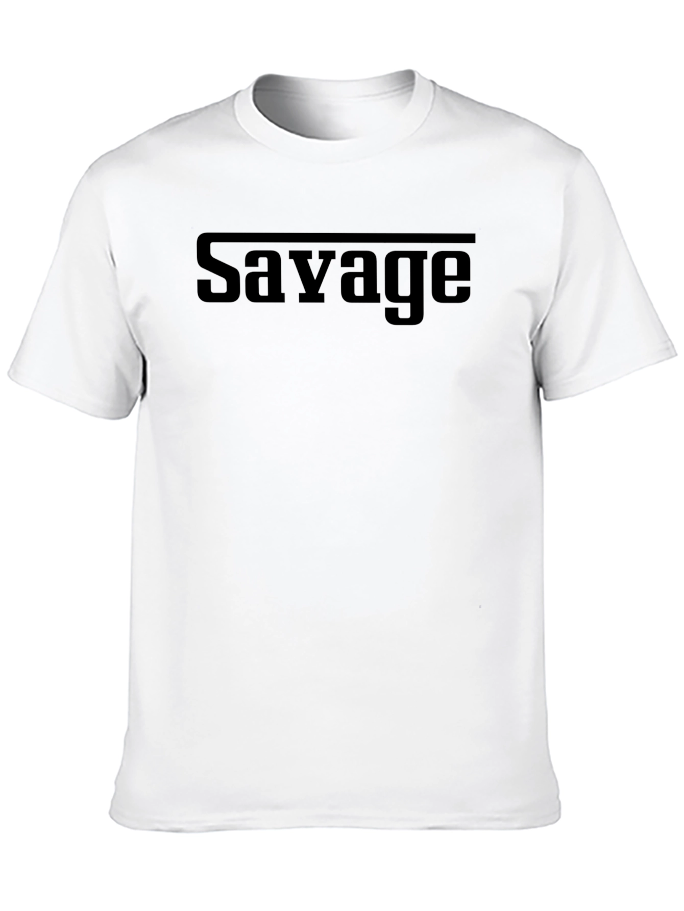 Savage Graphic Tee - Black Cotton Blend T-Shirt