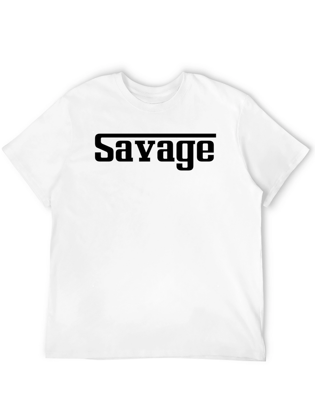 Savage Graphic Tee - Black Cotton Blend T-Shirt