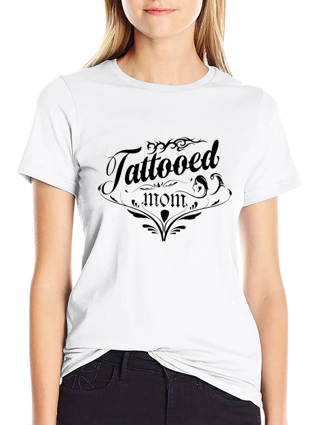 Tattooed Mom Graphic T-Shirt - Black