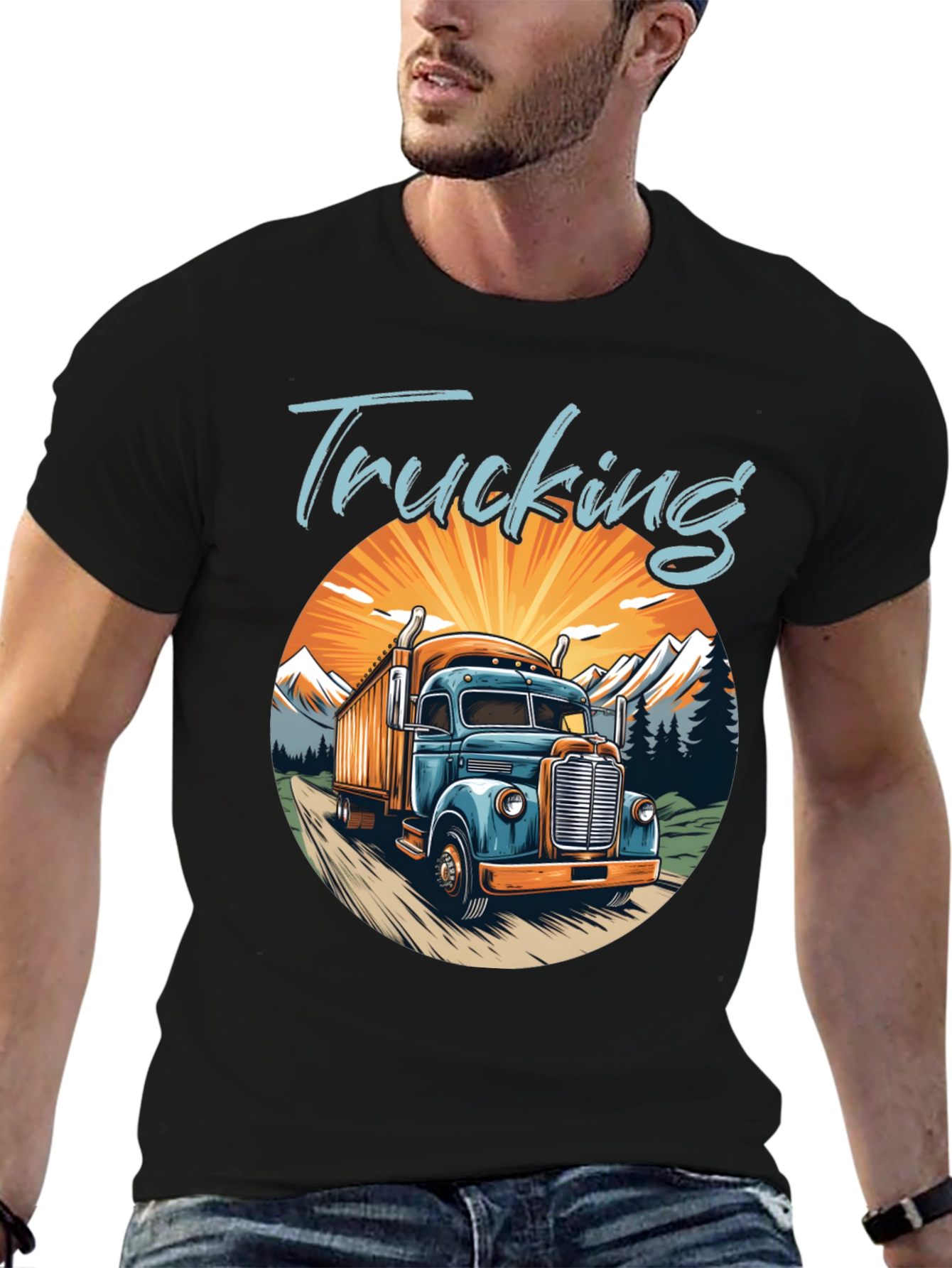 Trucking Graphic T-Shirt - Classic Trucker Tee