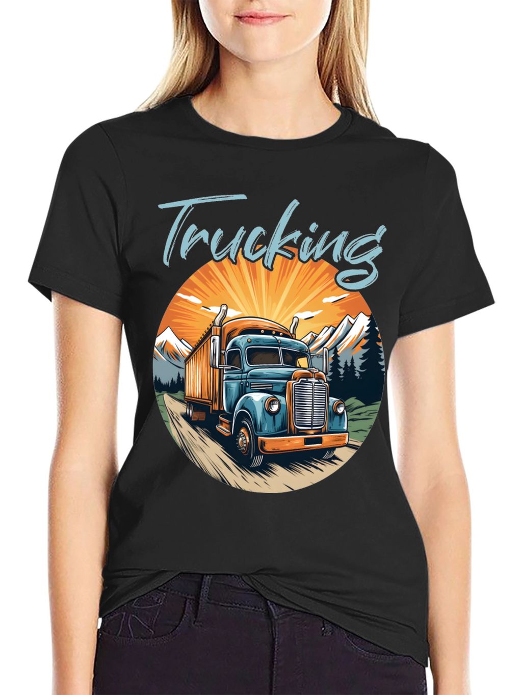 Trucking Graphic T-Shirt - Classic Trucker Tee