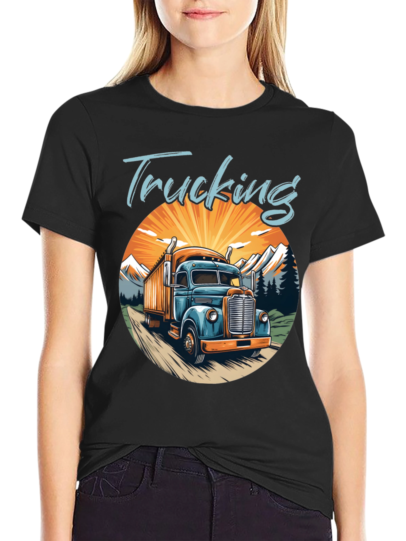Trucking Graphic T-Shirt - Classic Trucker Tee