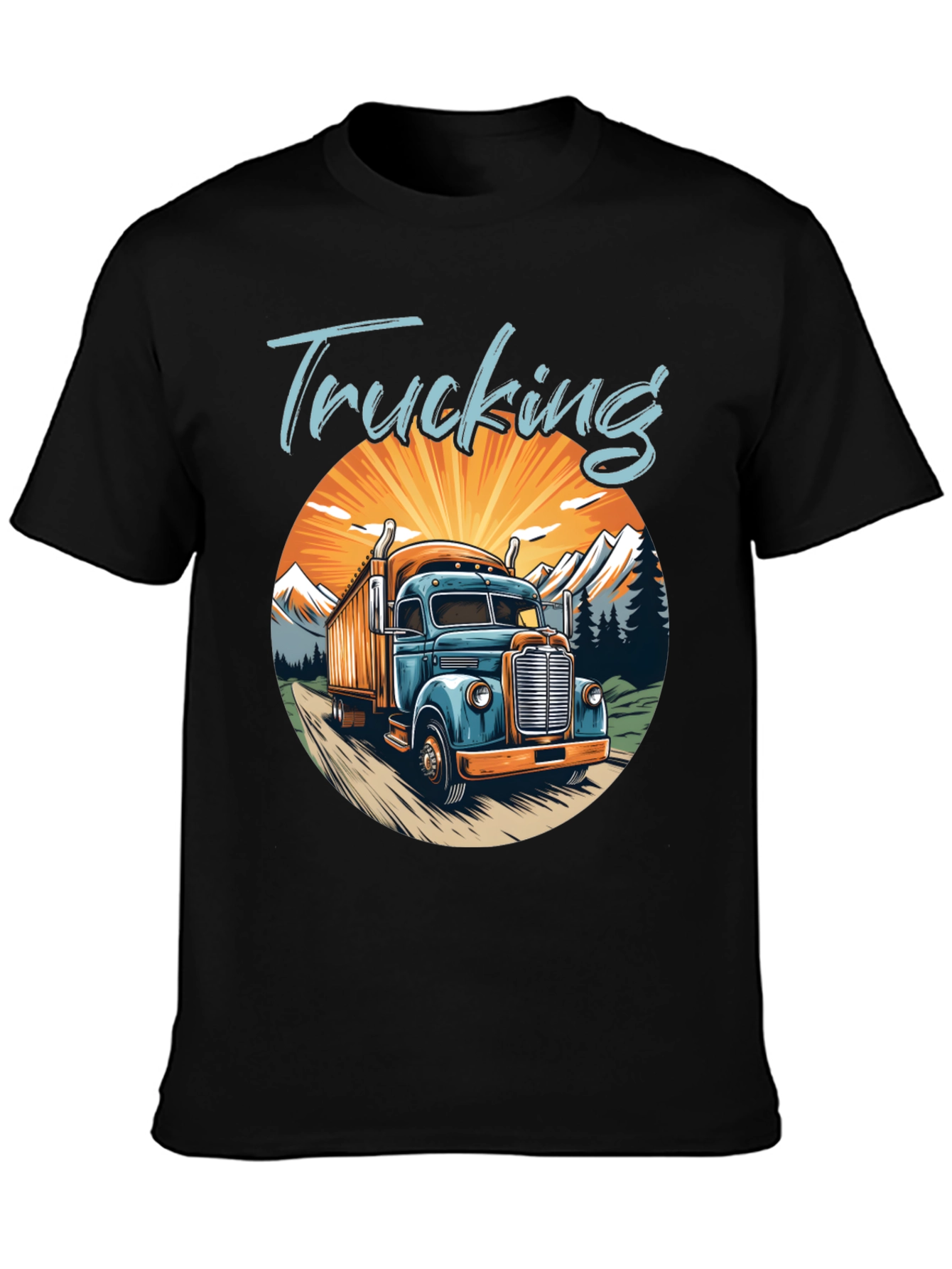 Trucking Graphic T-Shirt - Classic Trucker Tee