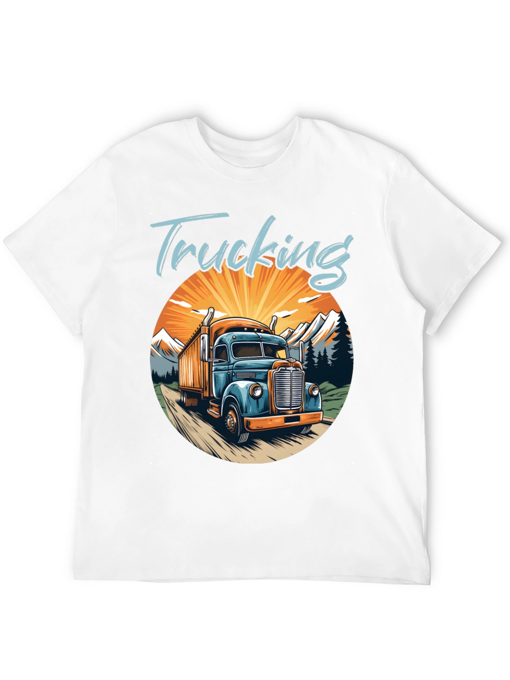 Trucking Graphic T-Shirt - Classic Trucker Tee