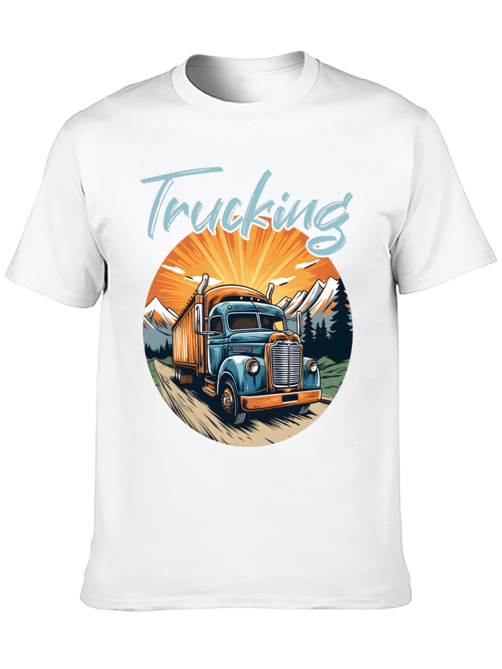 Trucking Graphic T-Shirt - Classic Trucker Tee