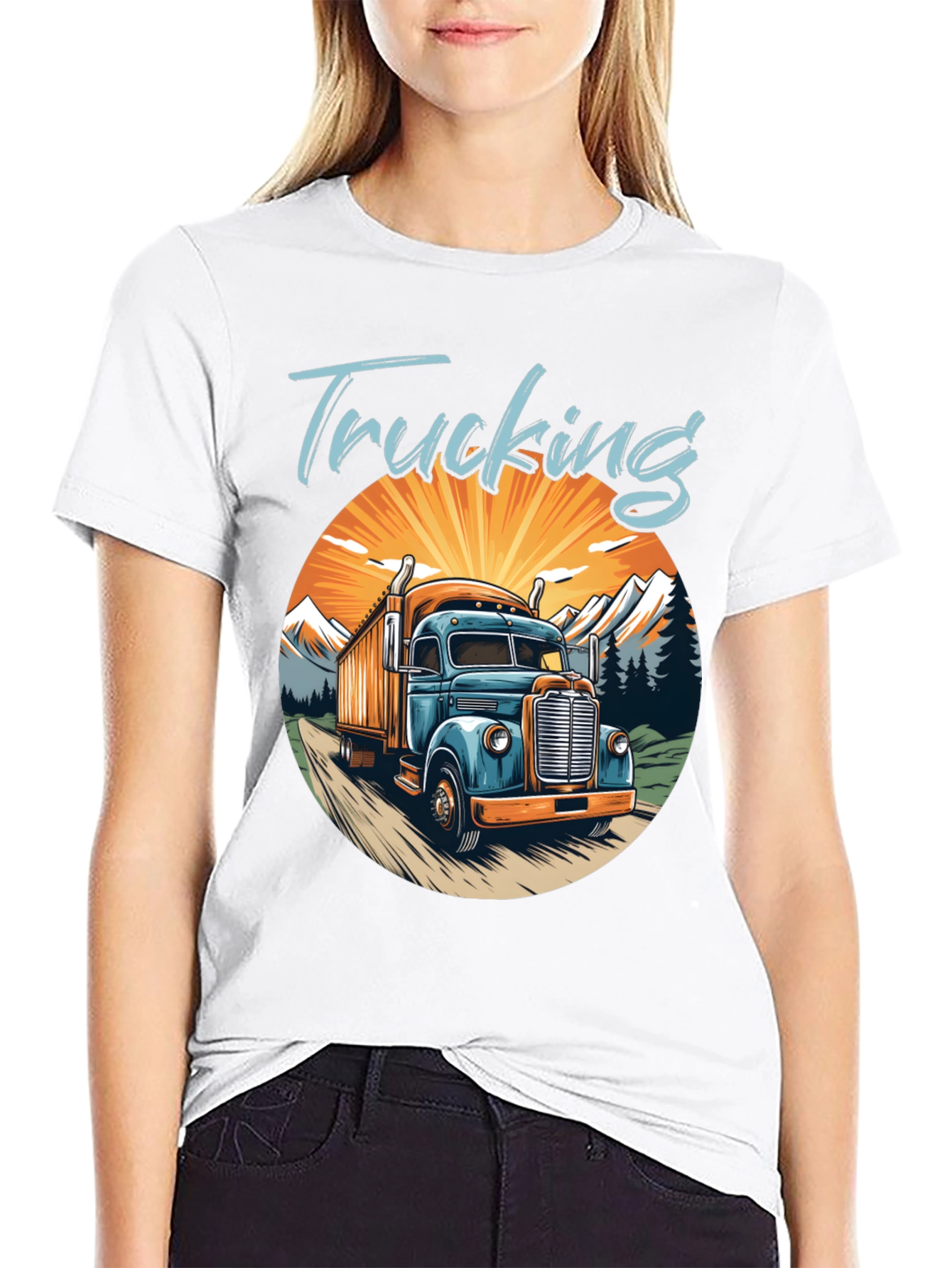 Trucking Graphic T-Shirt - Classic Trucker Tee