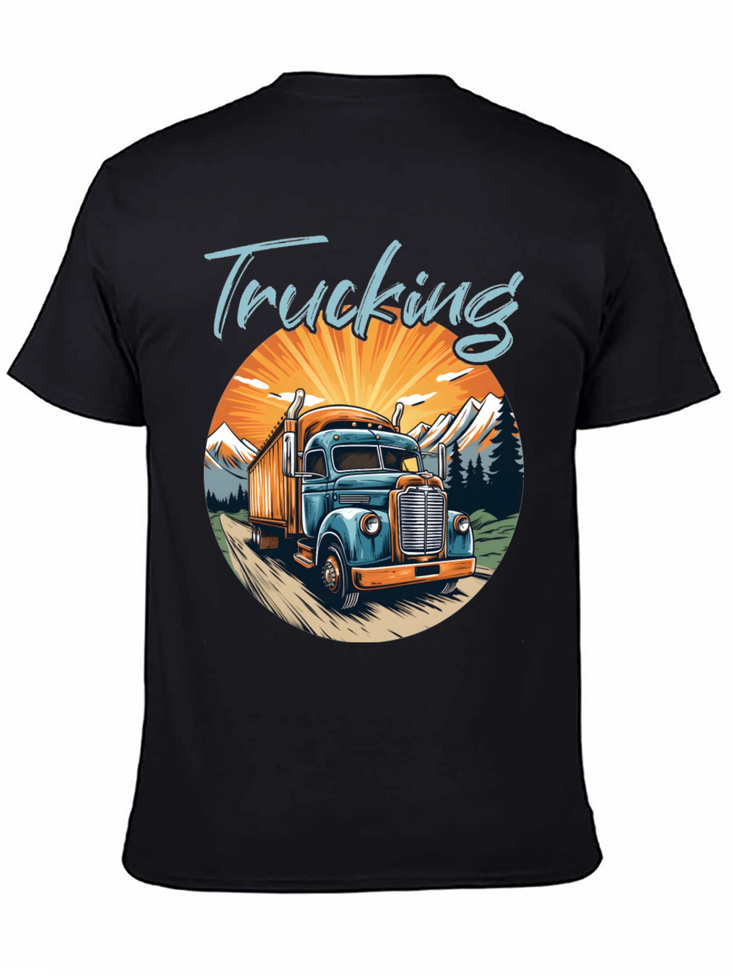 Trucking Graphic T-Shirt - Classic Trucker Tee