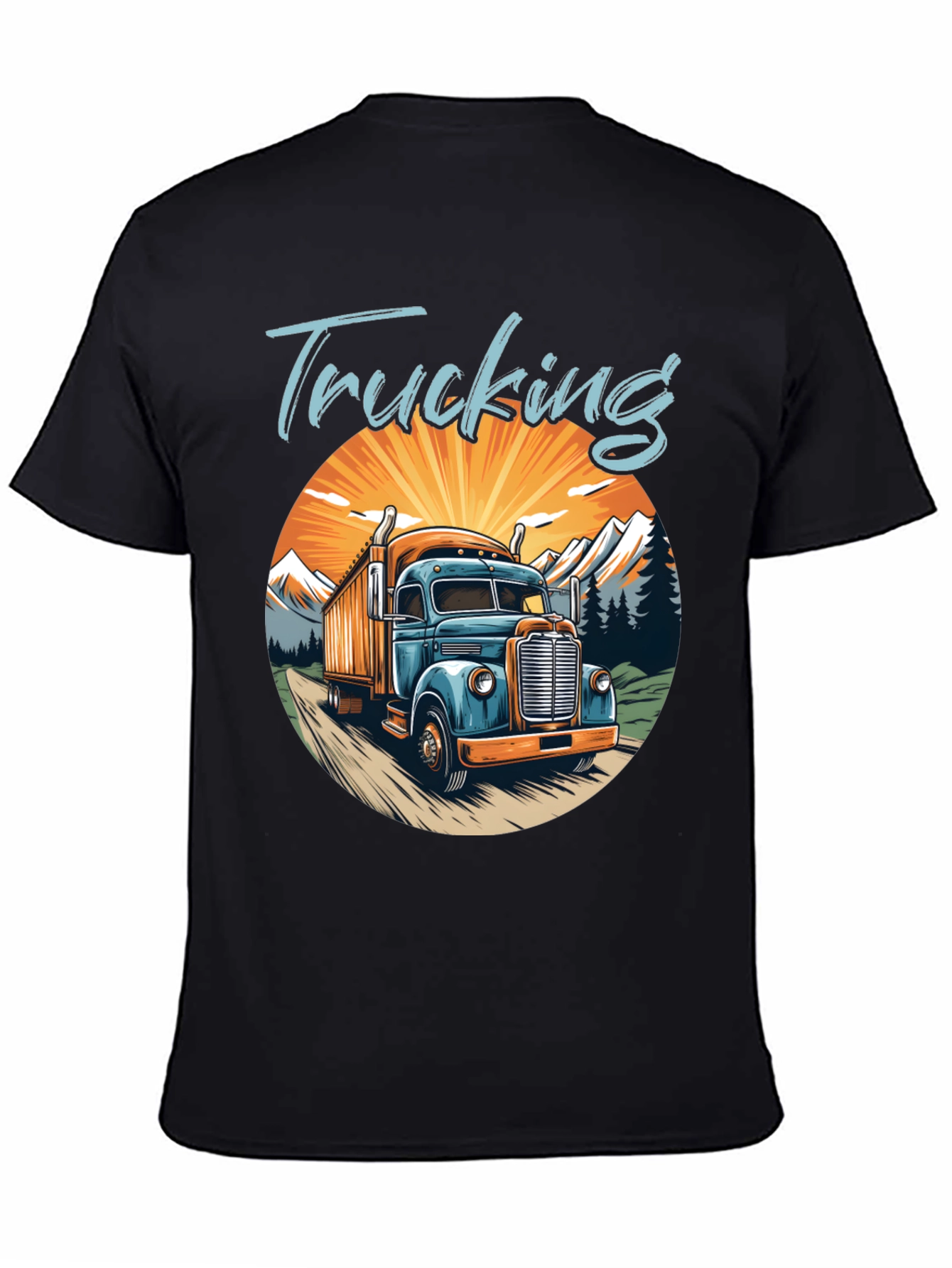 Trucking Graphic T-Shirt - Classic Trucker Tee