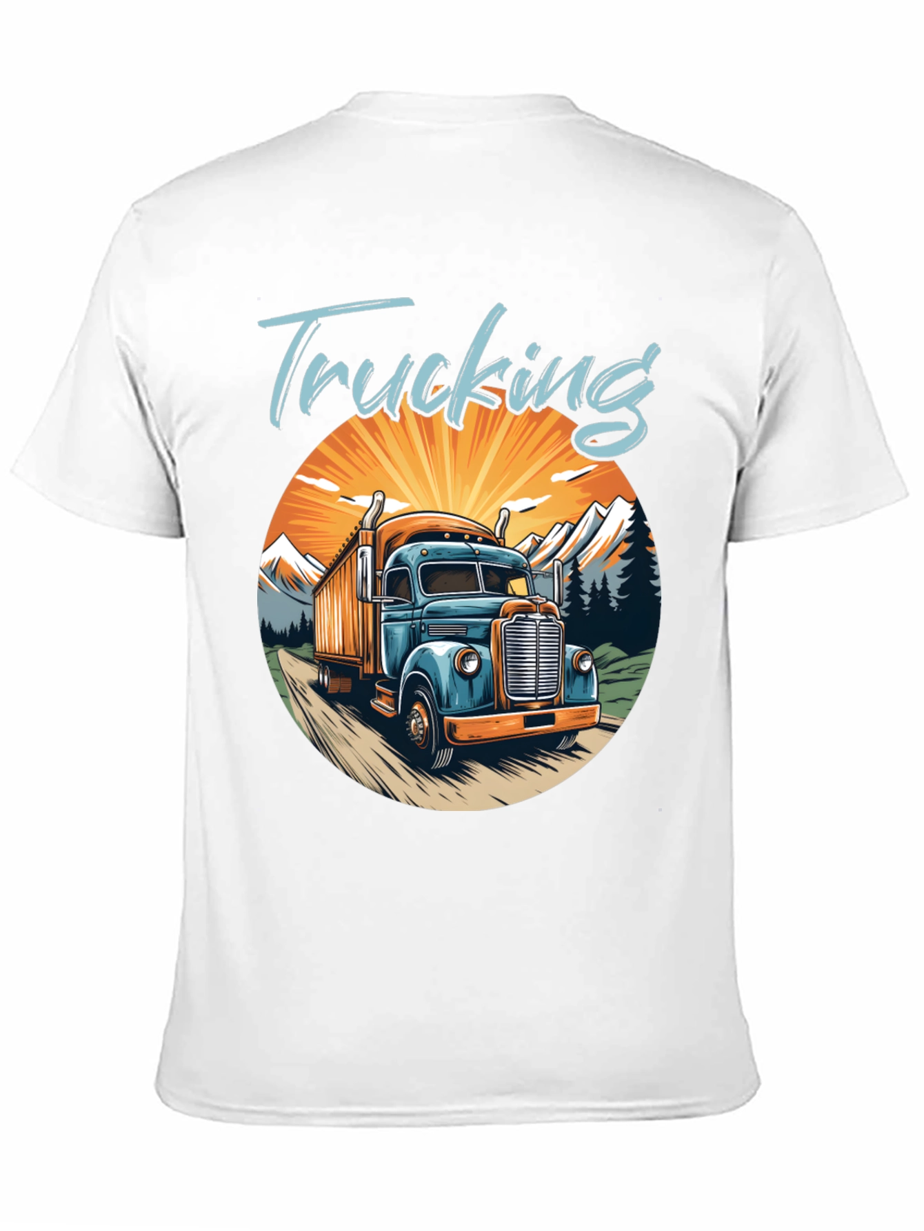 Trucking Graphic T-Shirt - Classic Trucker Tee