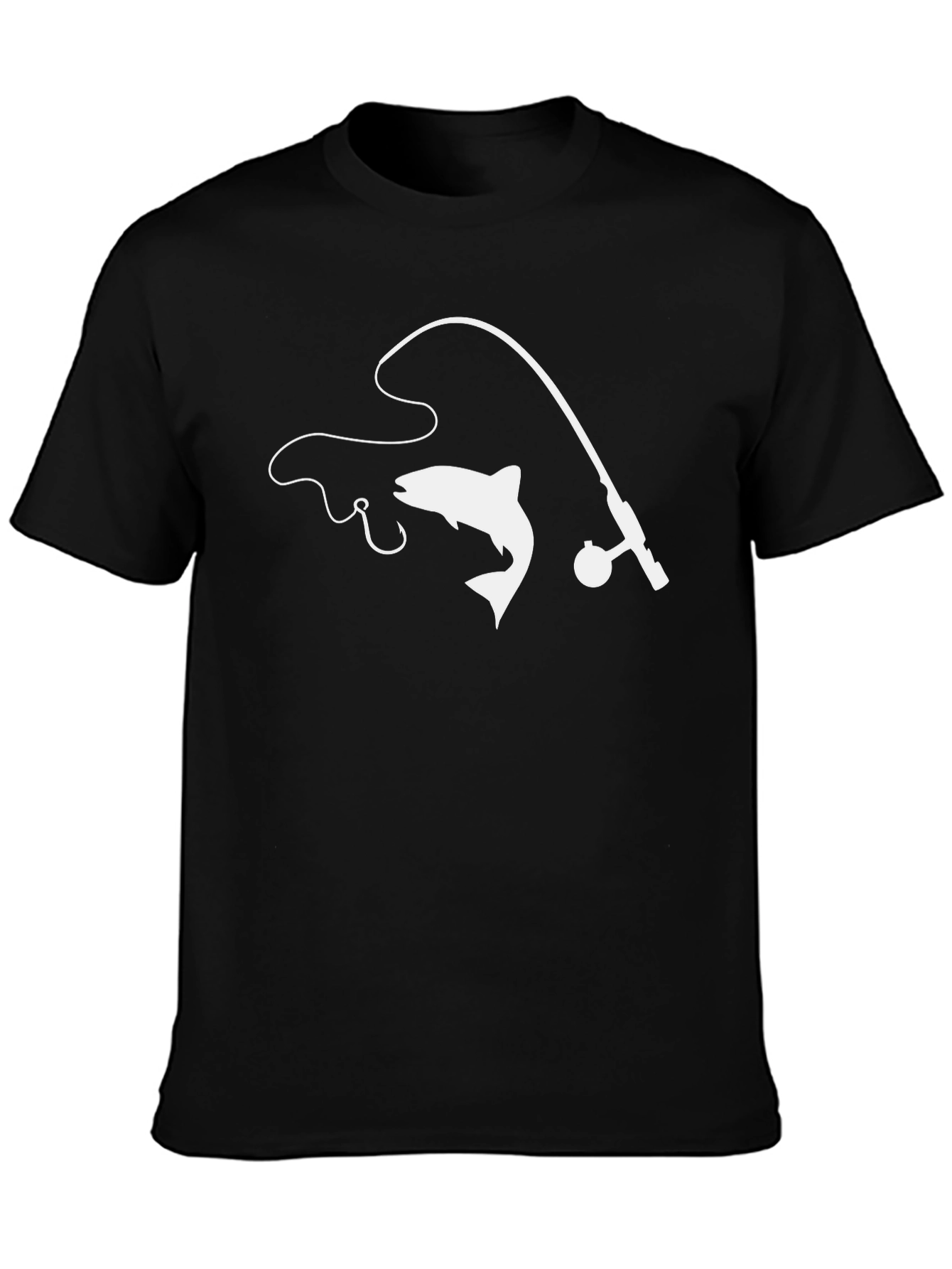 Fishing Rod & Fish Graphic Tee