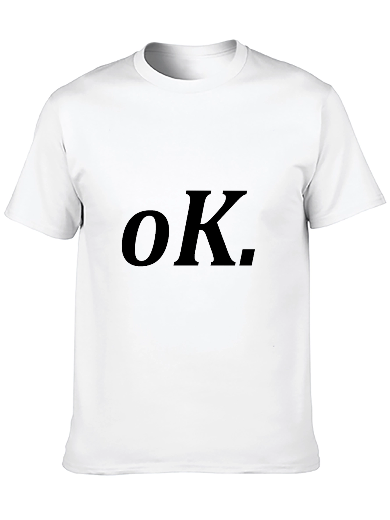 OK. Graphic Tee - Classic Black Comfort