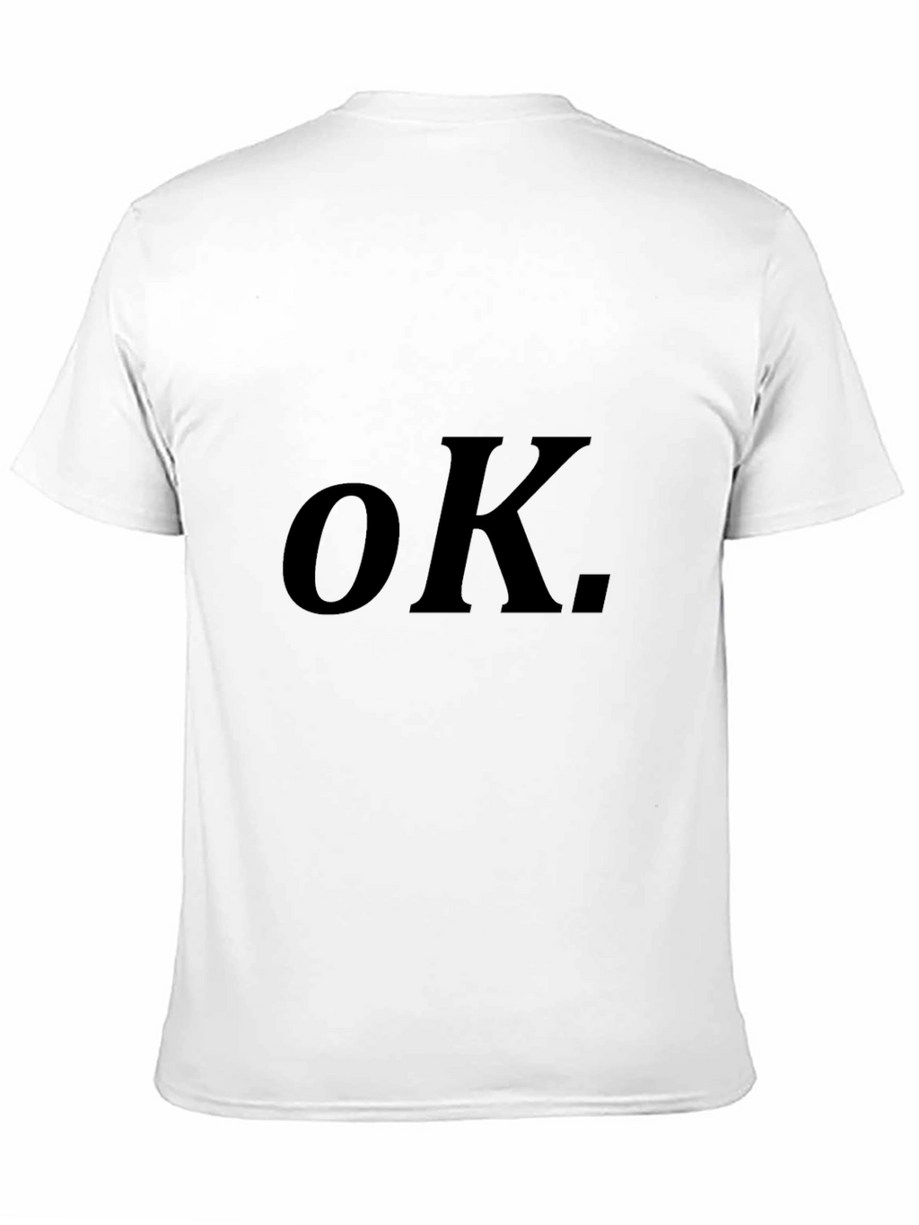 OK. Graphic Tee - Classic Black Comfort