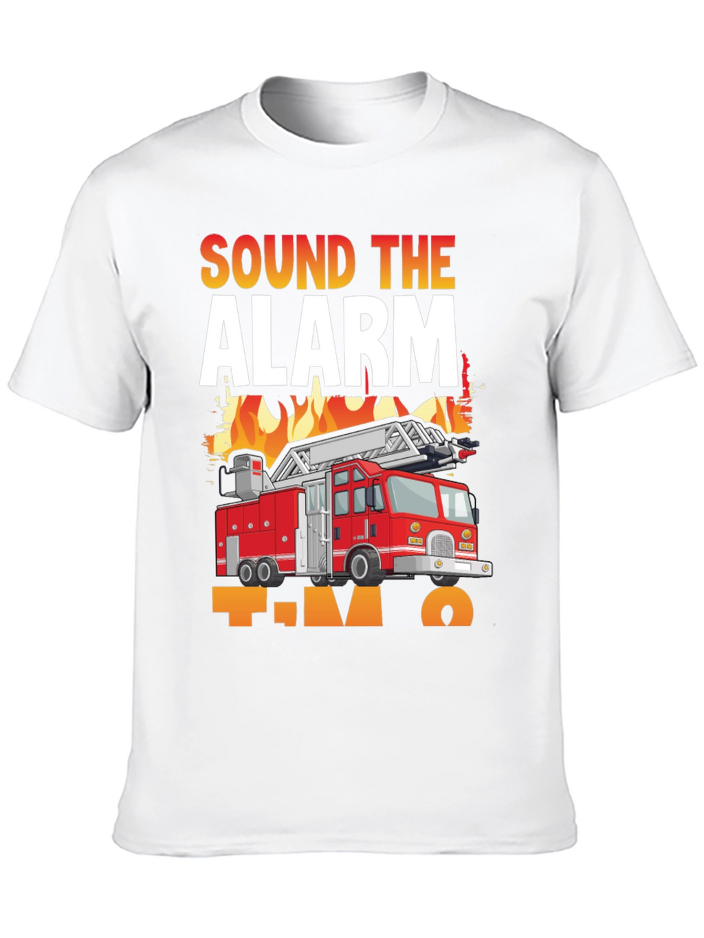 Sound The Alarm Im Two Fire Truck T-Shirt