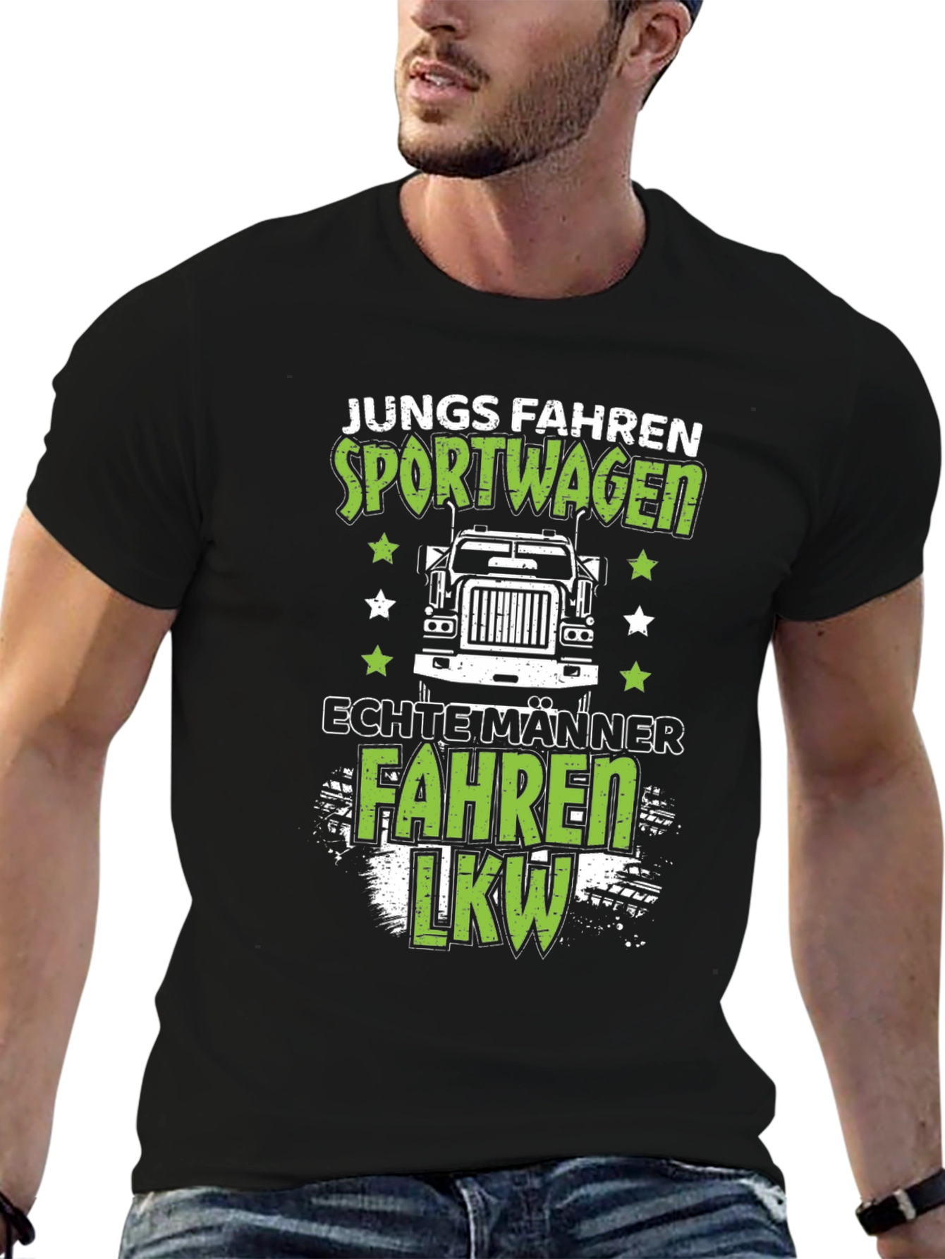 Funny Trucker T-Shirt - Junge Fahren Sportwagen