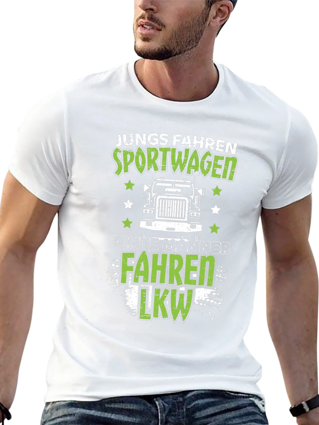 Funny Trucker T-Shirt - Junge Fahren Sportwagen