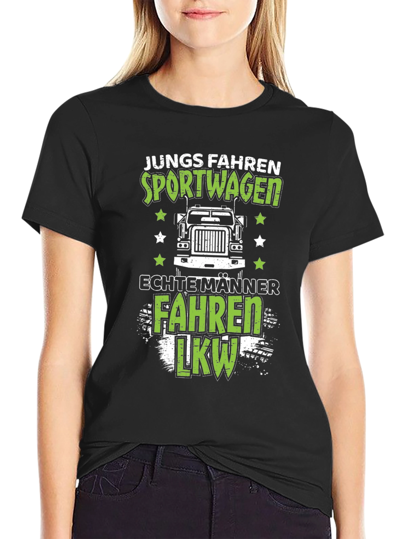 Funny Trucker T-Shirt - Junge Fahren Sportwagen