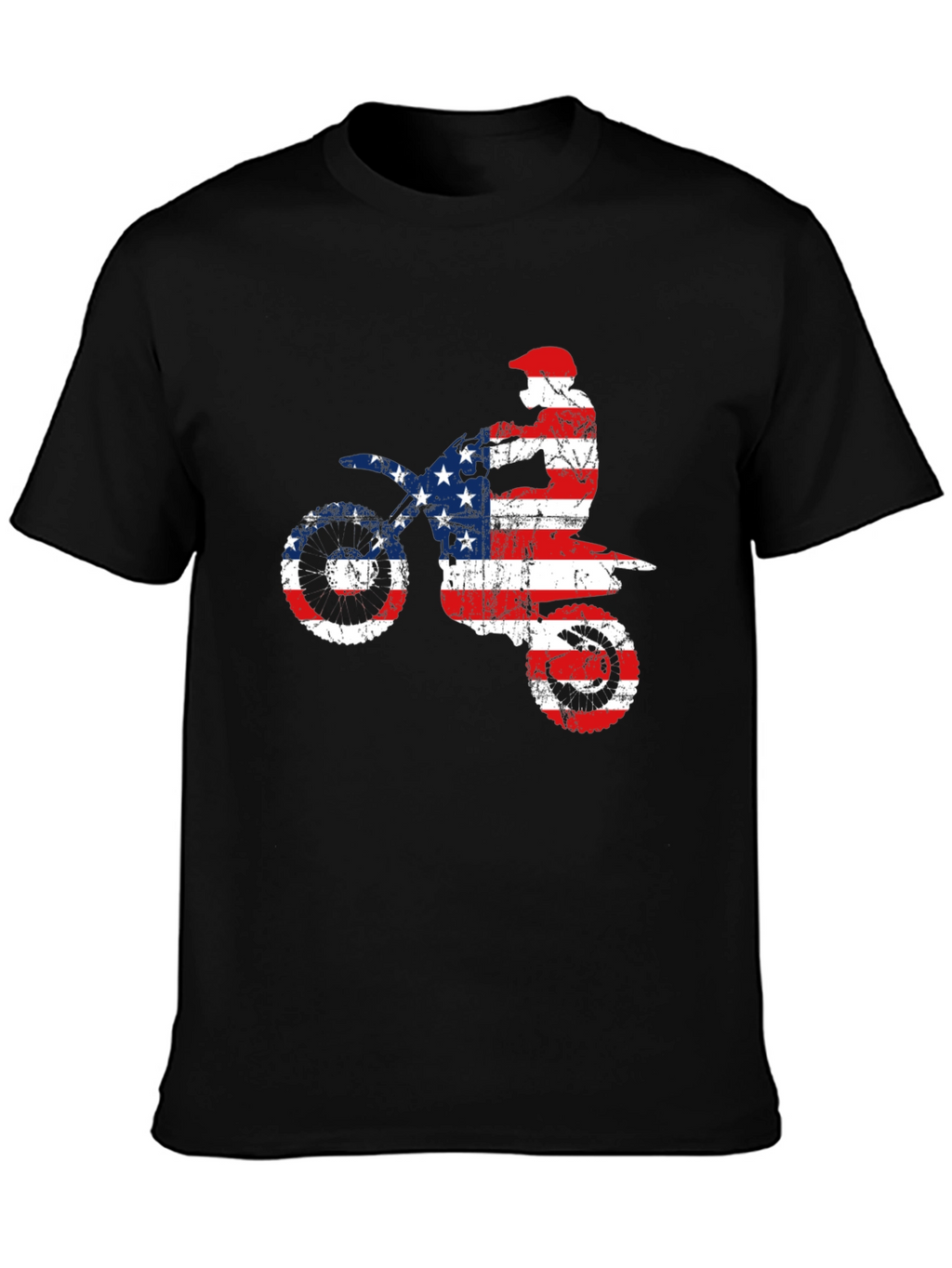 American Flag Motocross T-Shirt