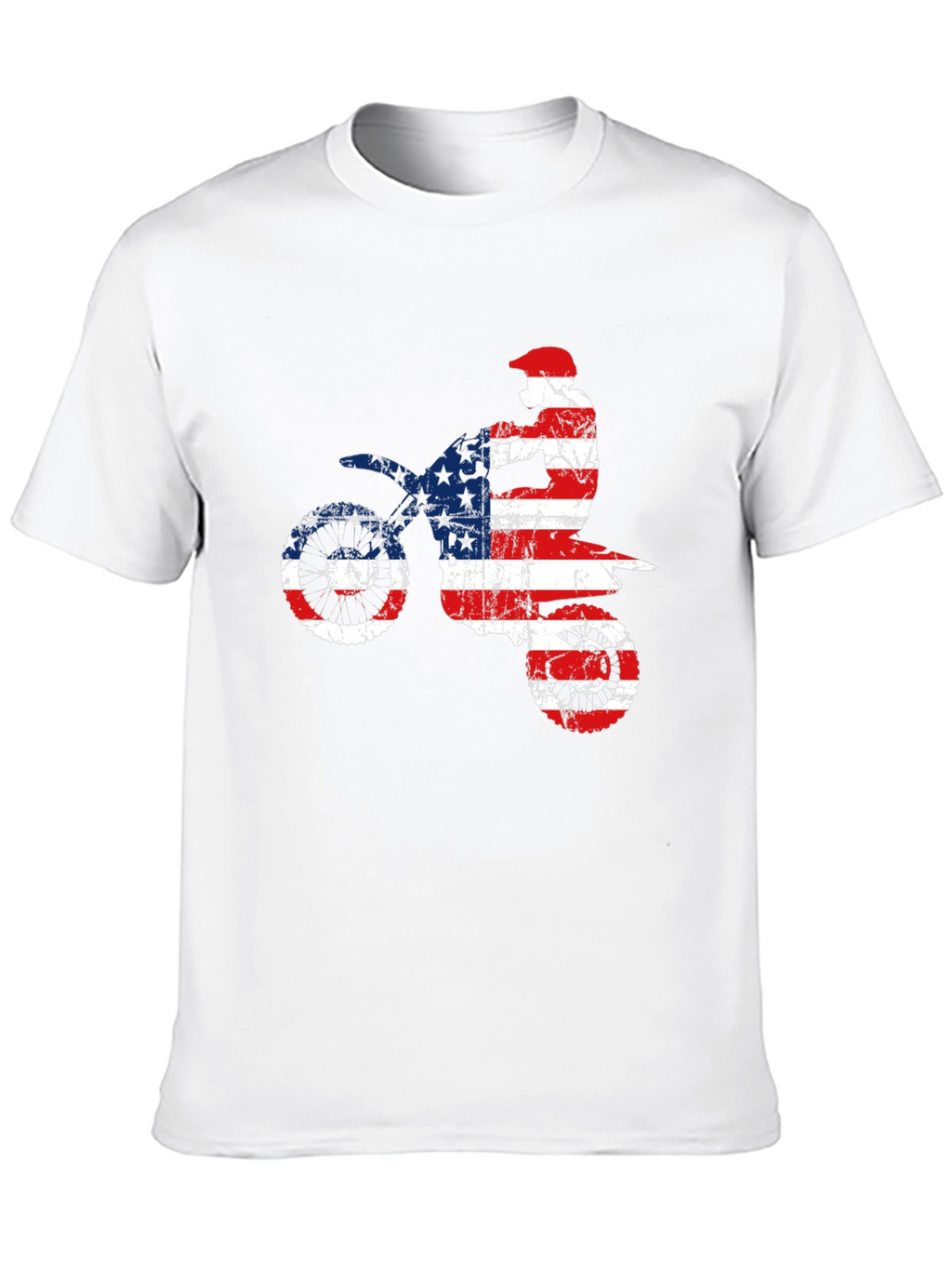 American Flag Motocross T-Shirt